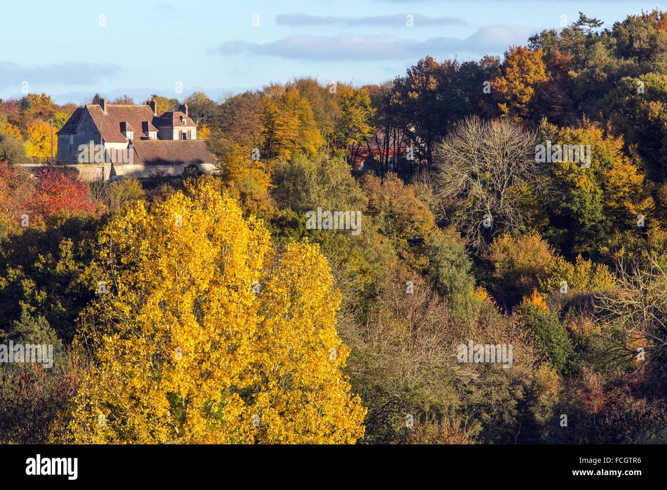 I colori autunnali, Aigle, (61) Orne, BASSE-NORMANDIE Foto Stock