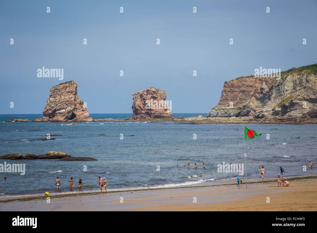 Illustrazione Paese basco, (64) PYRENEES-ATLANTIQUES, Aquitaine, Francia Foto Stock