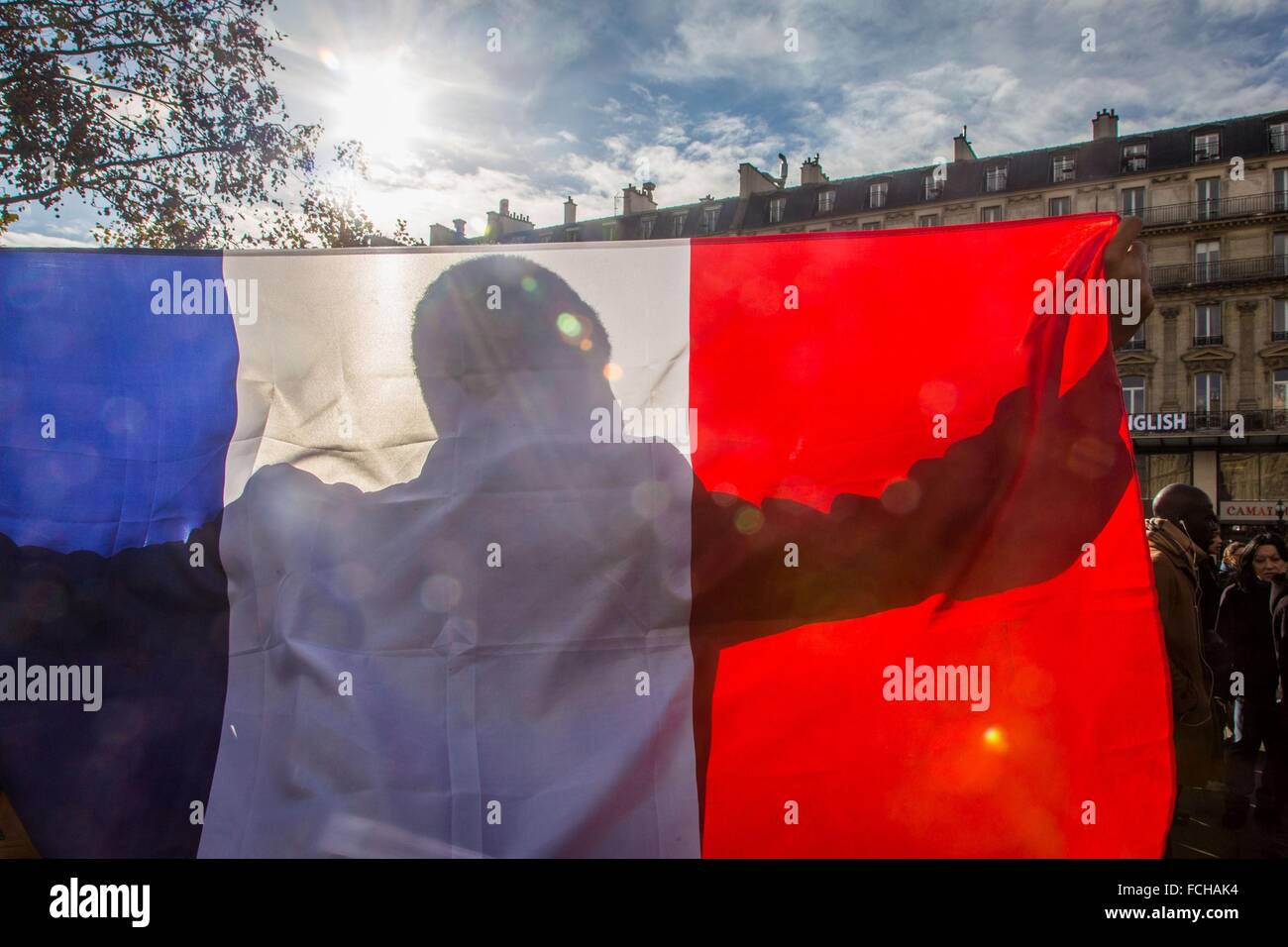 Parigi attentati terroristici commessi da membri di Iside, Stato islamico, undicesimo arrondissement di Parigi (75), ILE DE FRANCE, Francia Foto Stock