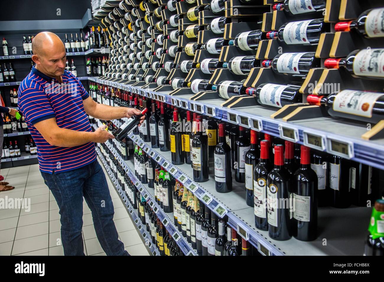 Illustrazione DEL CONSUMO DEI CONSUMATORI IN FRANCIA Foto Stock