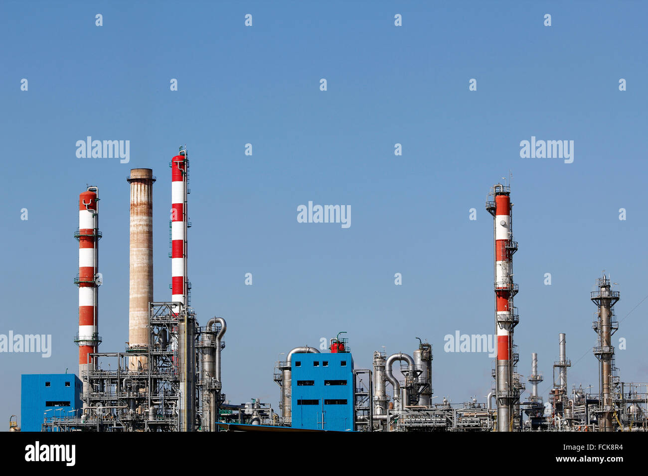 Industria di Raffinazione Foto Stock