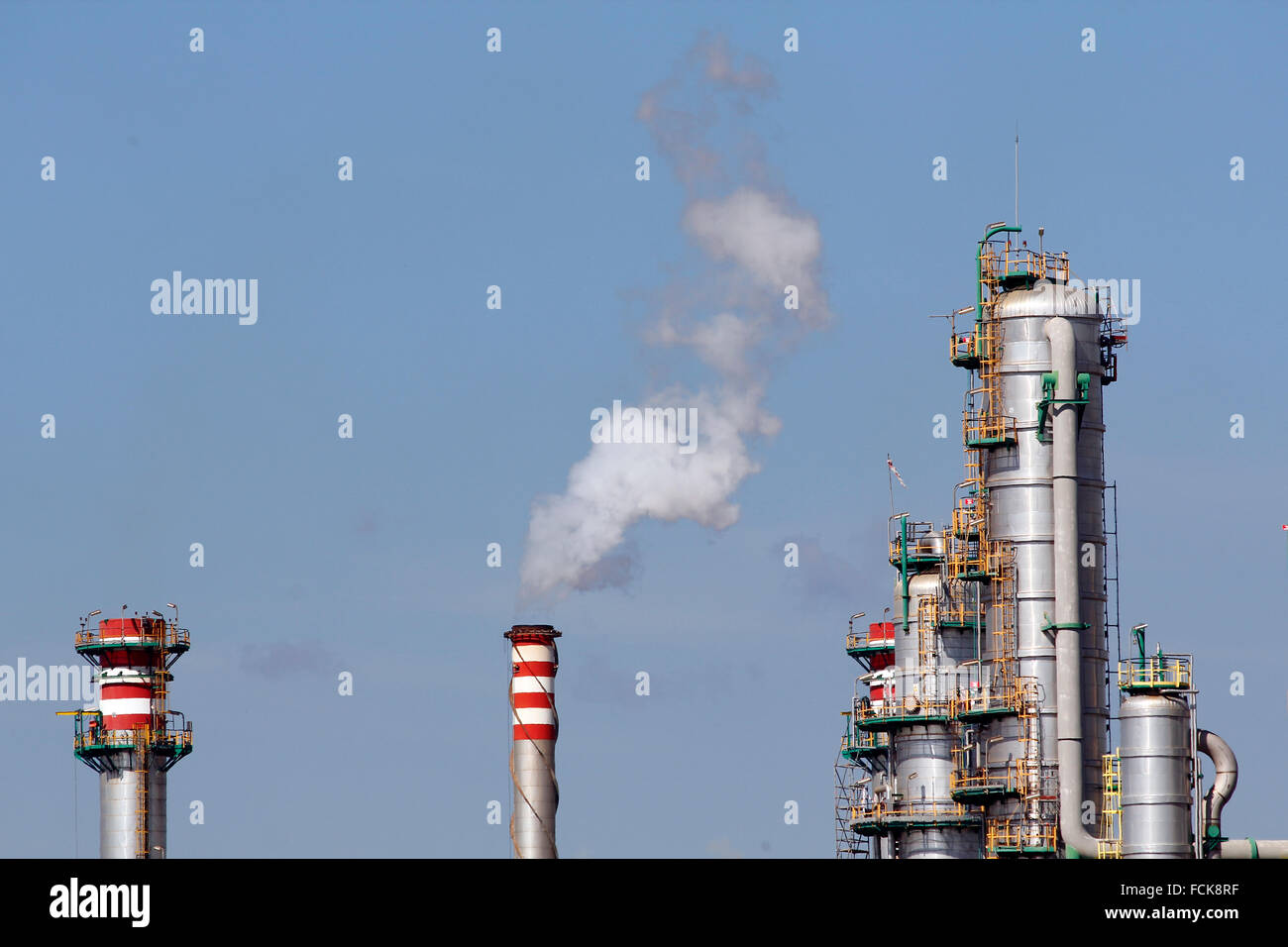 Industria di Raffinazione Foto Stock