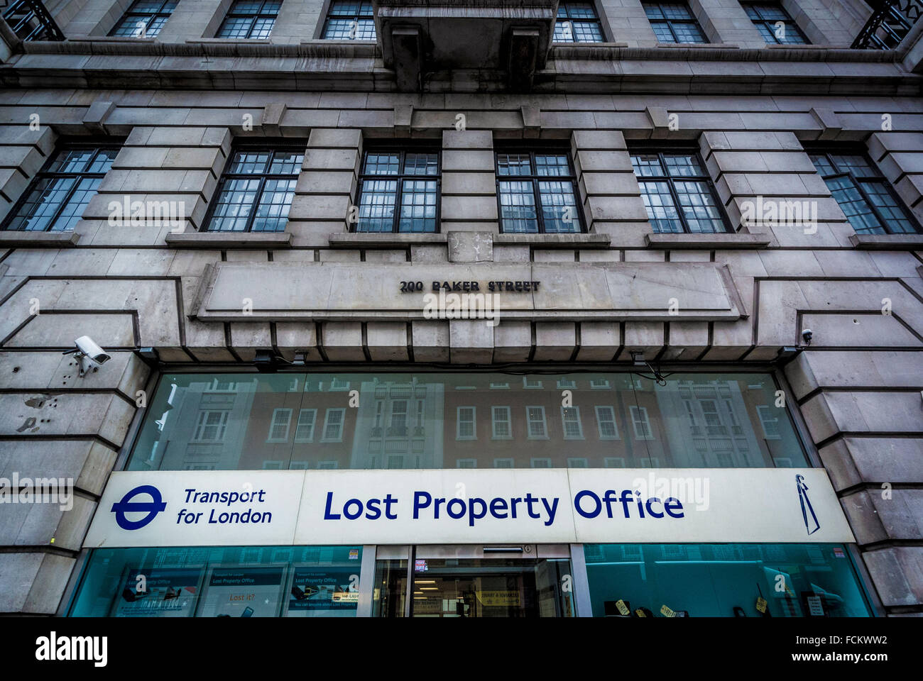 Trasporto per Londra Oggetti Smarriti, Londra, Regno Unito. Foto Stock