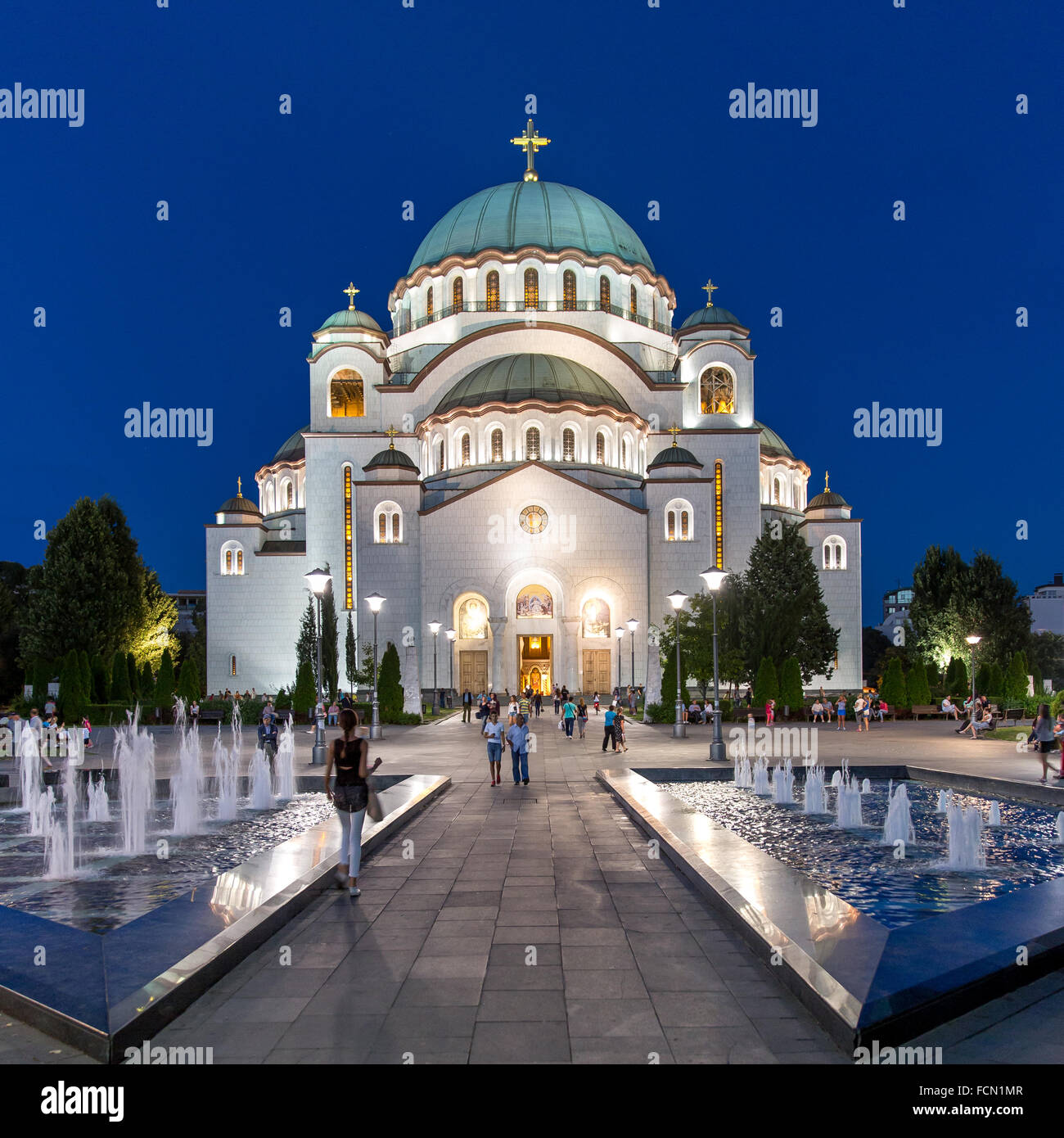 Tempio di San Sava, Belgrado Foto Stock