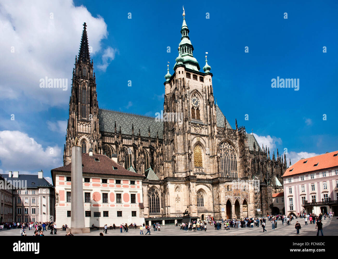 La Cattedrale dei Santi Vito, Praga. Repubblica ceca. Foto Stock