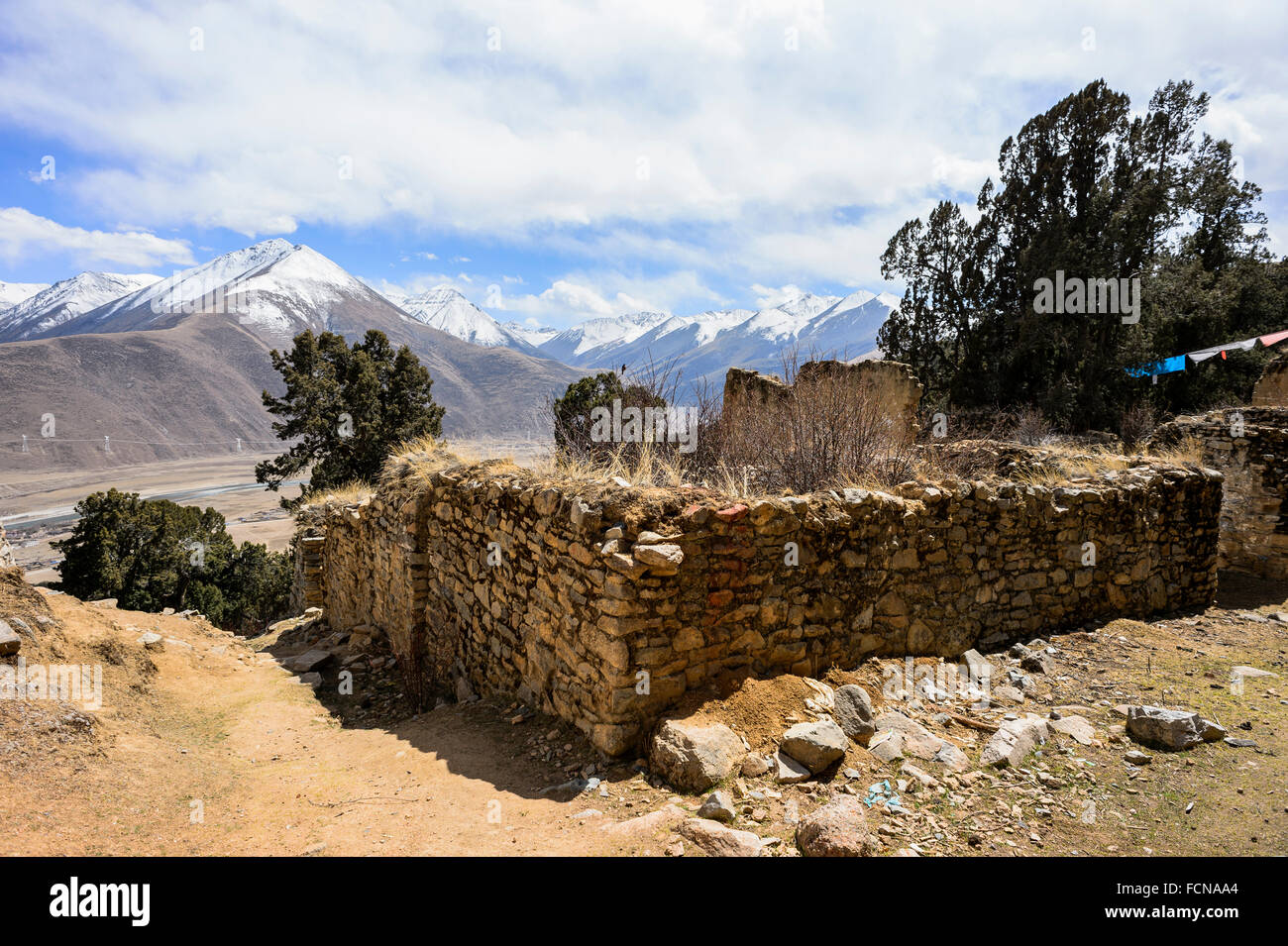 Montagna tibetana Foto Stock