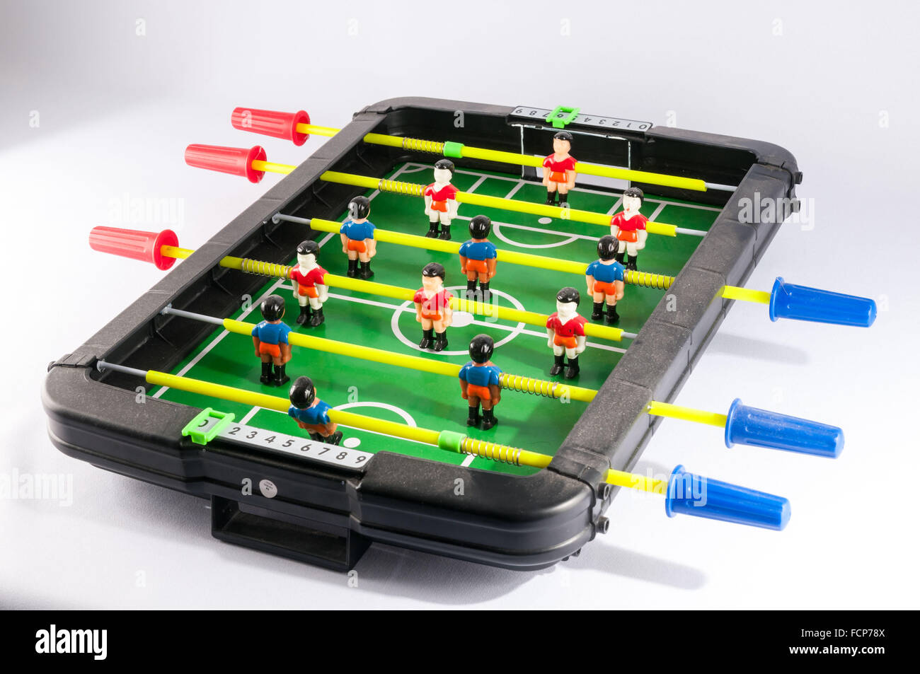 Foosball calcio gioco giocattolo Foto Stock
