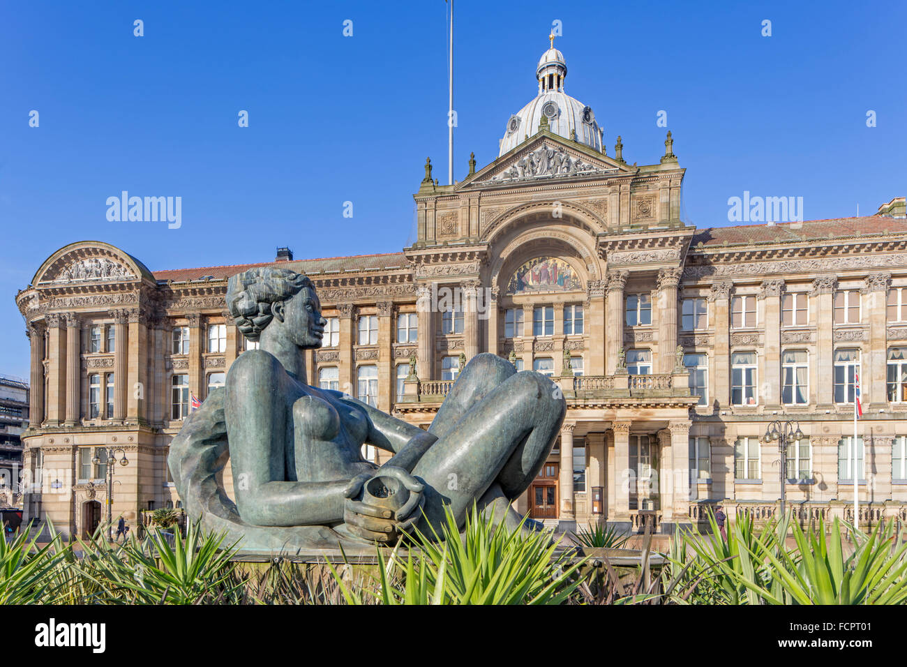 Birmingham City Council House, Victoria Square, Birmingham, Inghilterra Foto Stock