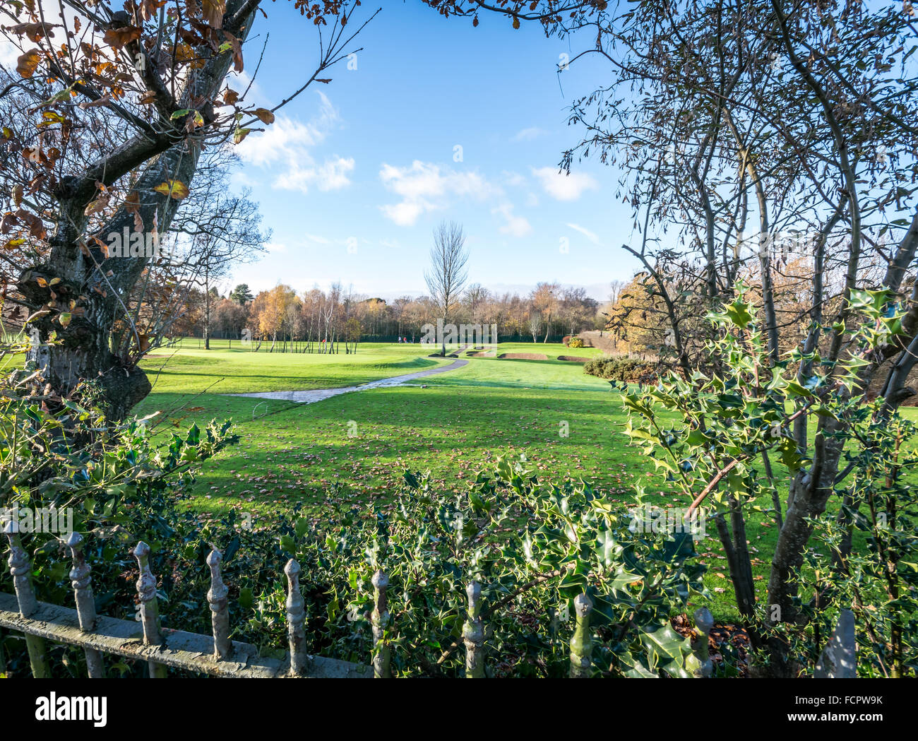 Fotografia di Ormeau Road Campo da Golf nel sud di Belfast. Foto Stock