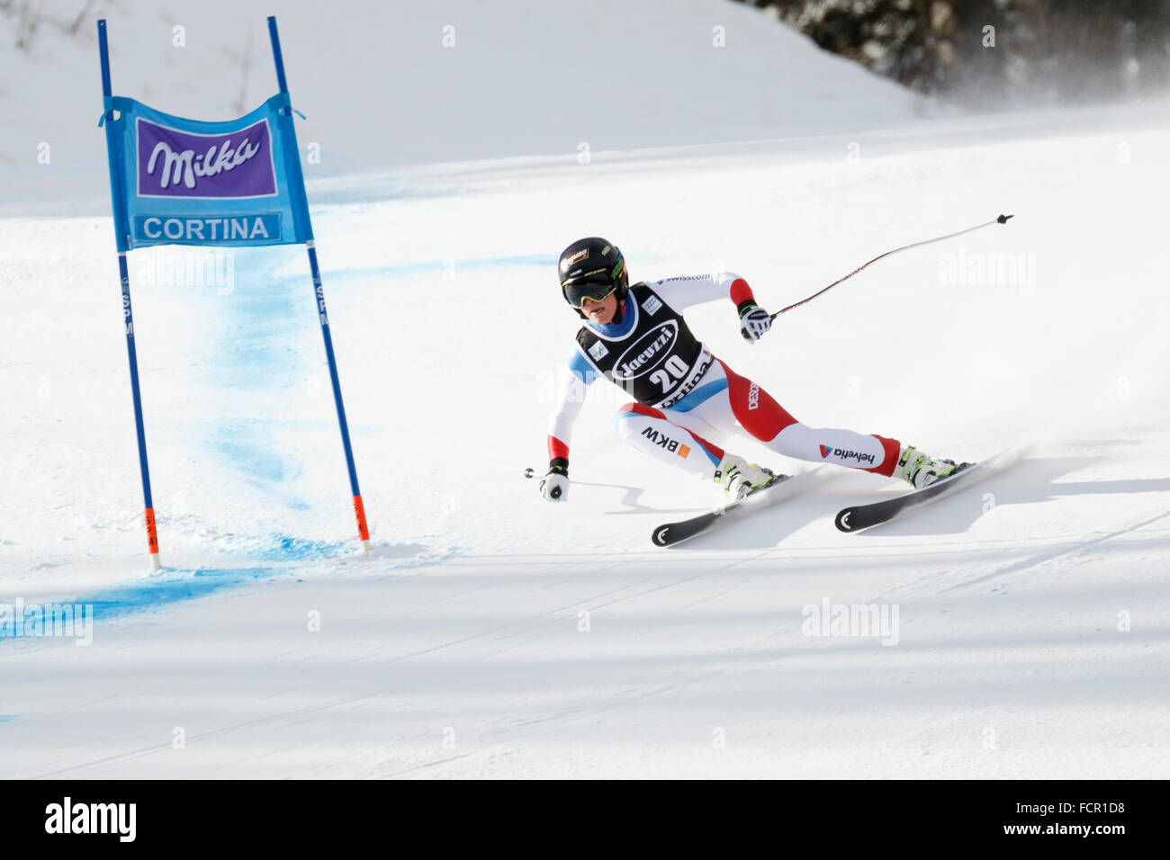 GUT Lara in Audi FIS Coppa del Mondo di Sci Alpino Femminile Super G Foto Stock