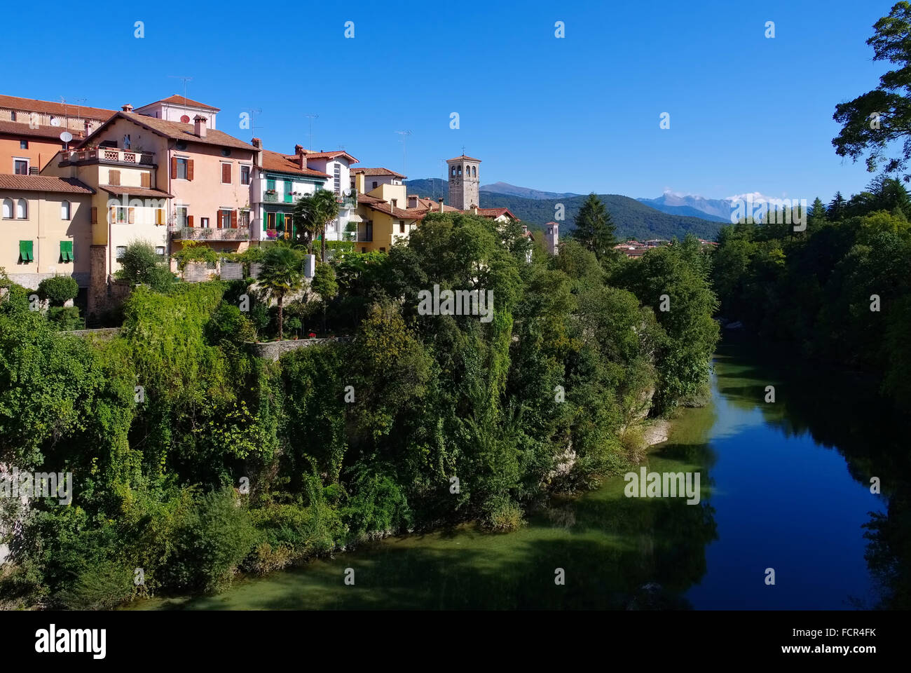 Die Stadt Cividale del Friuli in Oberitalien - Il comune di Cividale del Friuli nel nord Italia Foto Stock