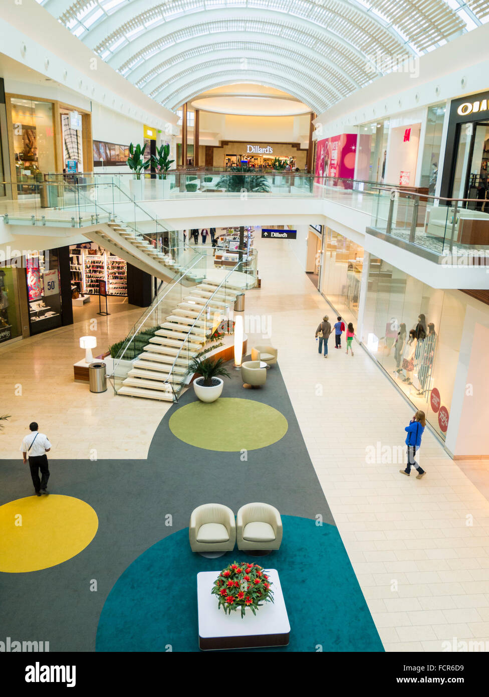 Interno del Mall at University in centro in Sarasota Florida Foto Stock