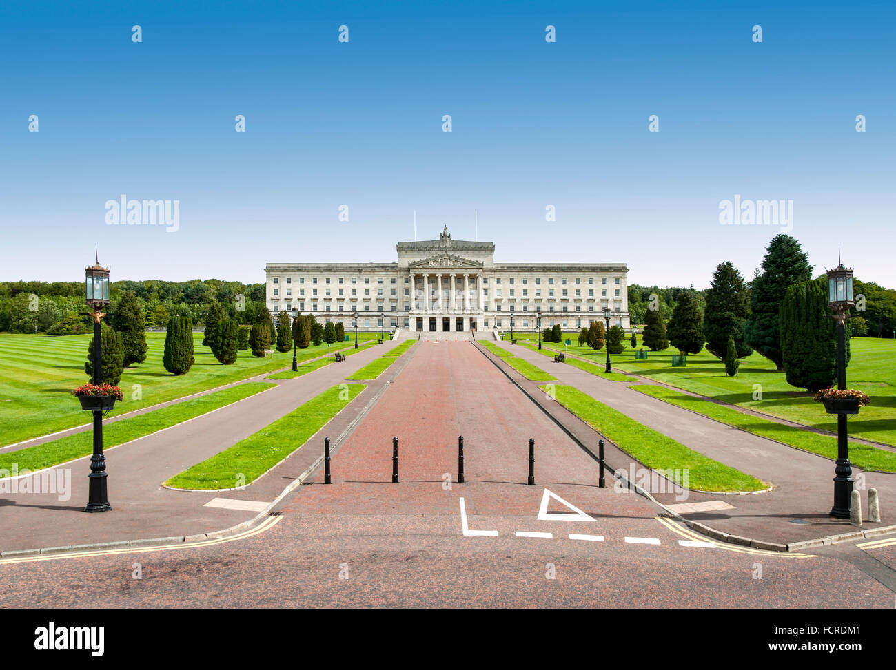 Assemblea dell'Irlanda del Nord e il palazzo del governo di Stormont Estate in Belfast Foto Stock