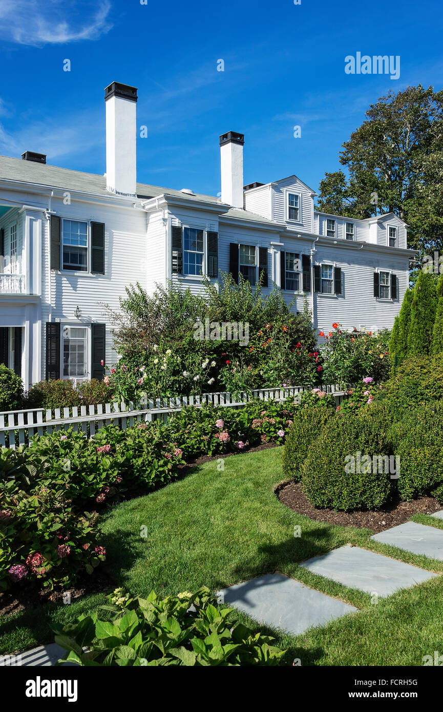 Capitani storici home, Edgartown, Martha's Vineyard, Massachusetts, STATI UNITI D'AMERICA Foto Stock