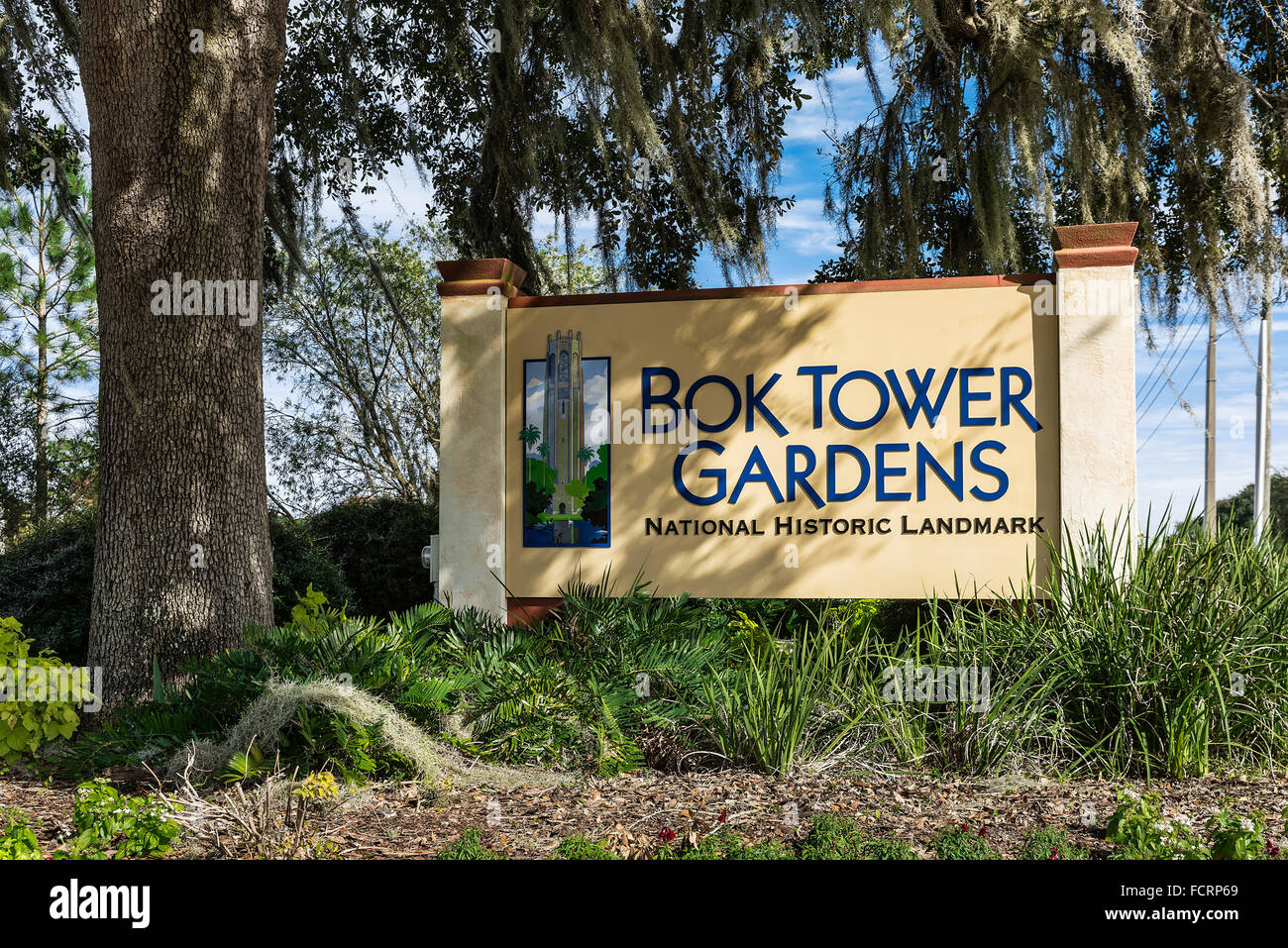 Bok Tower Gardens, lago del Galles, Florida, Stati Uniti d'America Foto Stock