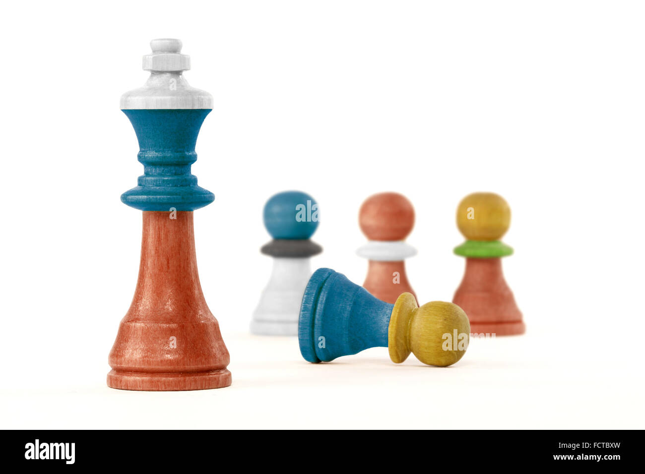 Concetto, il russo re contro gli Stati Baltici Foto Stock