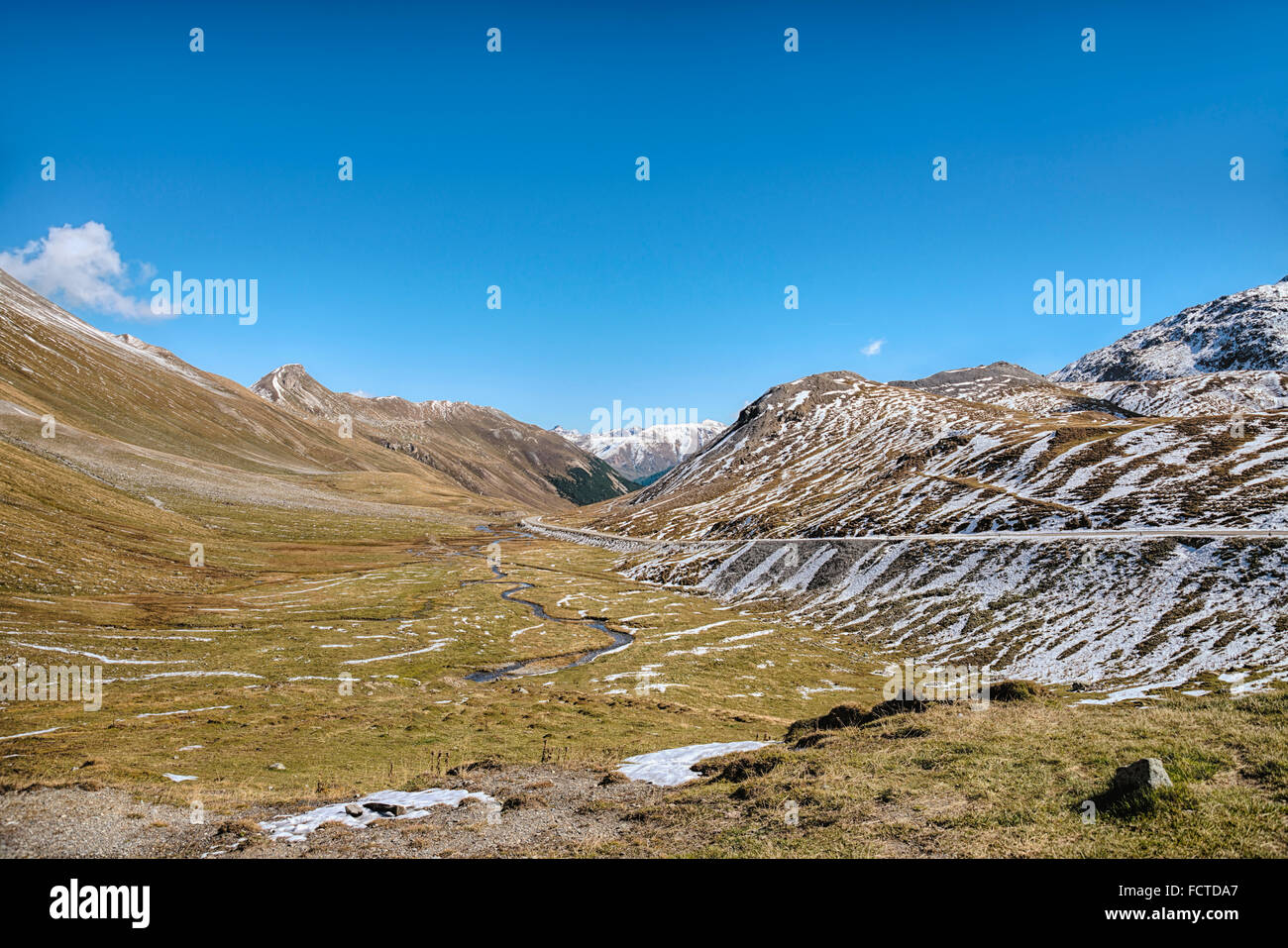 Passo Albula Passo di Graubuenden, Engadina, Svizzera Foto Stock