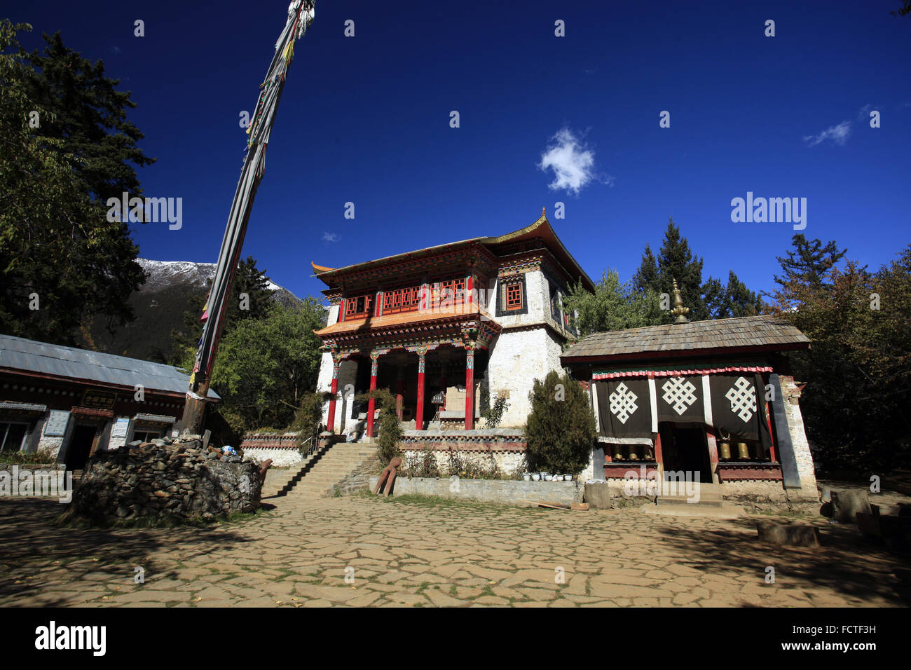 La Contea di gongbujiangda Basongco Foto Stock