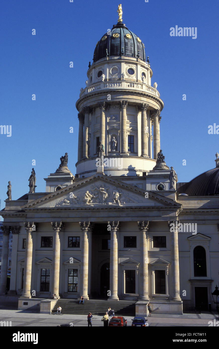 DEU, Germania, Berlino, la Cattedrale Tedesca al Gendarmenmarket. DEU, Deutschland, Berlino, Deutscher Dom am Gendarmenmarkt. Foto Stock