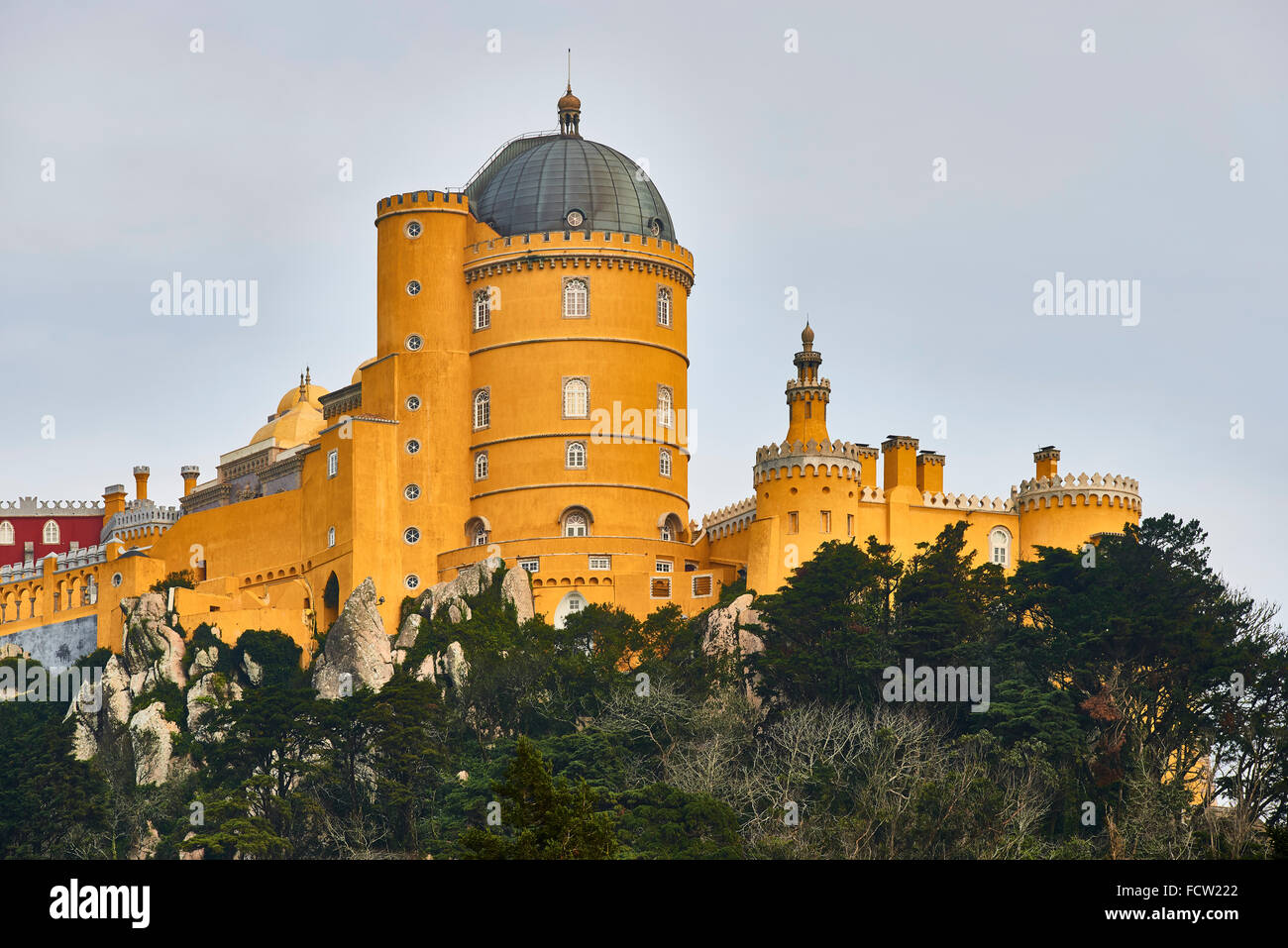 La pena il Palazzo Nazionale, Sintra Portogallo, Europa Foto Stock