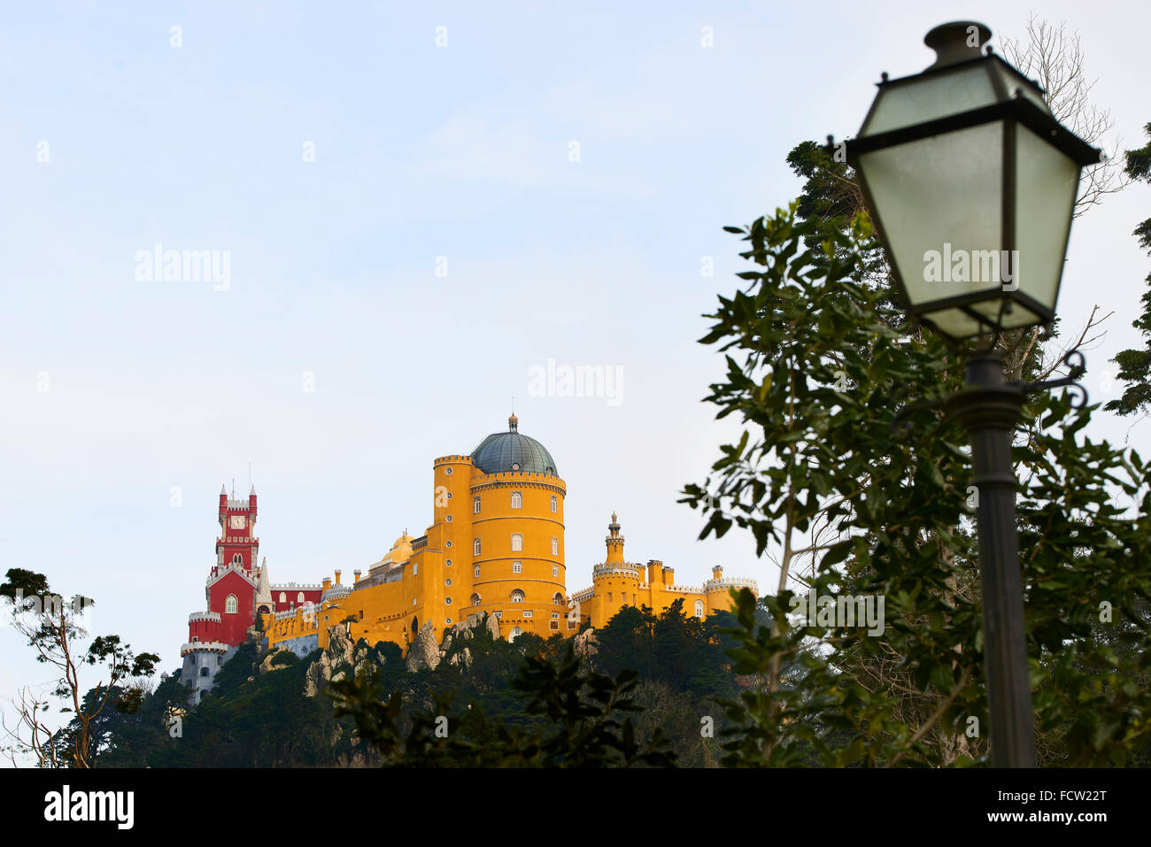 La pena il Palazzo Nazionale, Sintra Portogallo, Europa Foto Stock