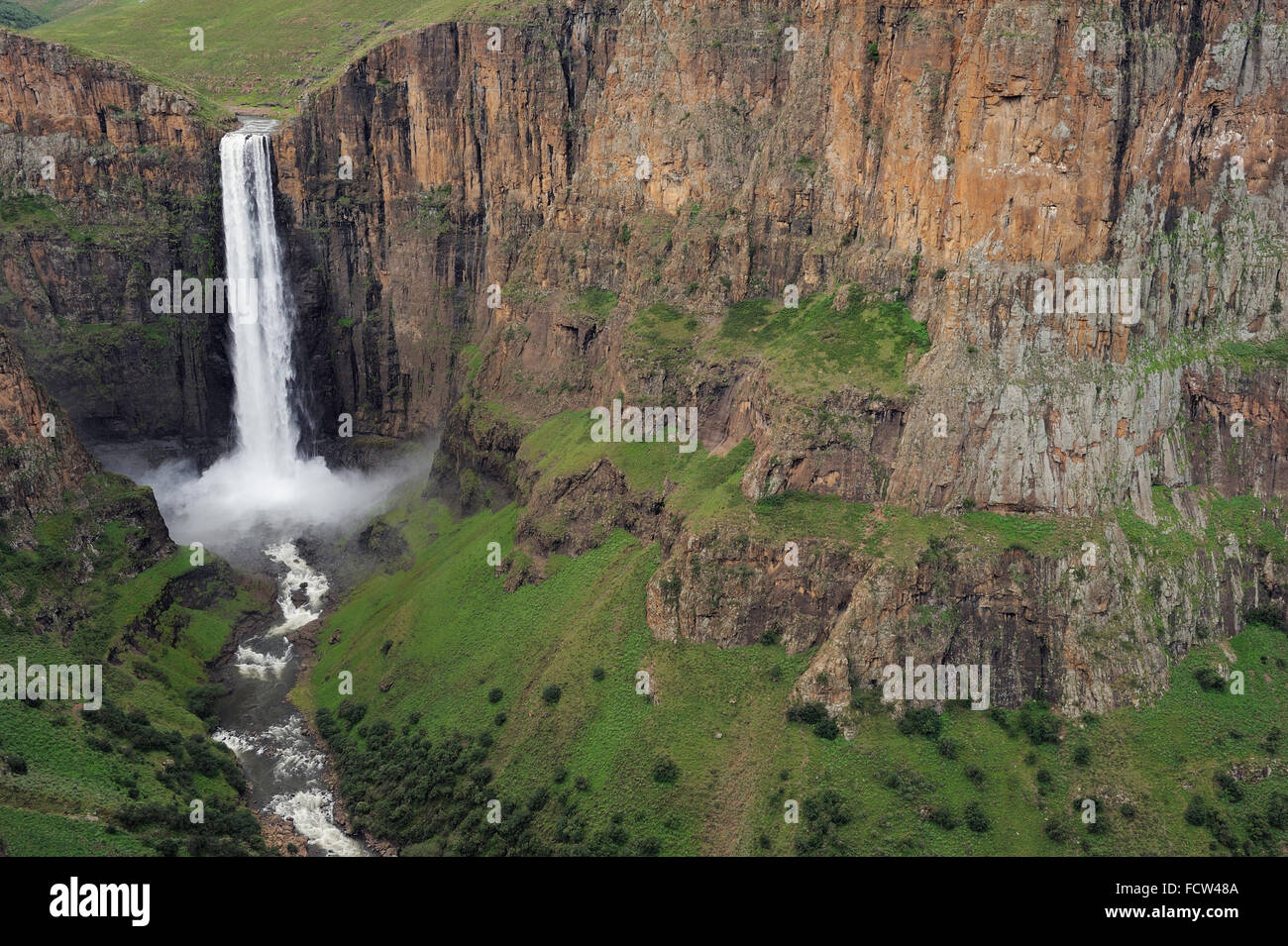 Maletsunyani cade gorge, Lesotho, Sud Africa Foto Stock