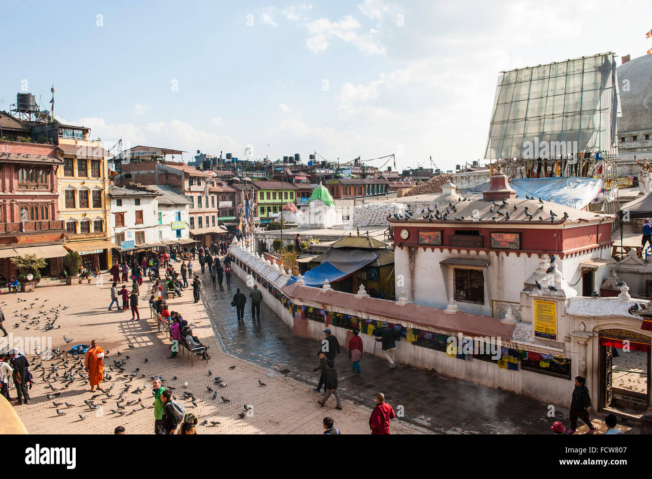 Il Nepal, Bouddhnath, paesaggio Foto Stock