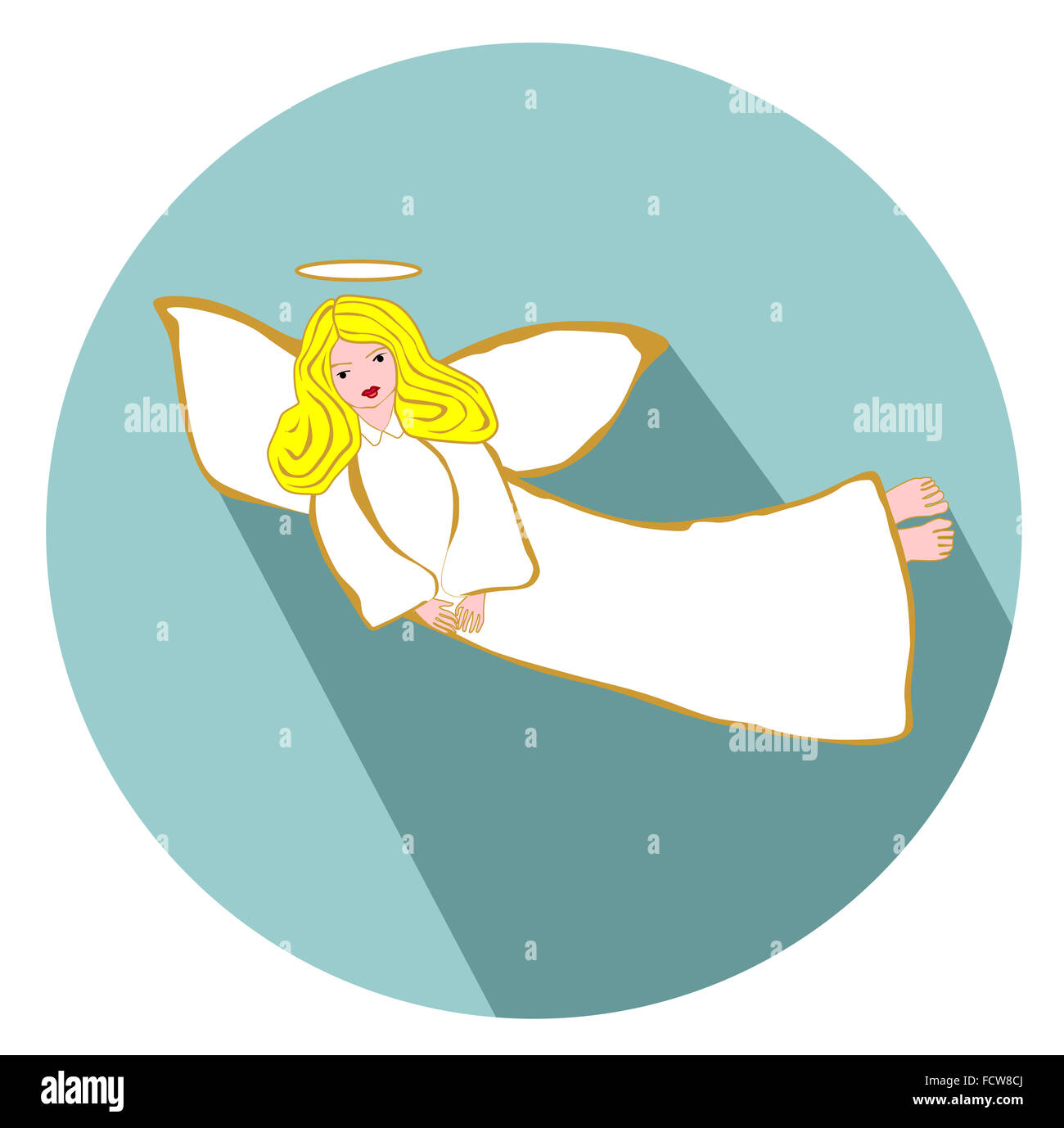 Angelo di volo Foto Stock