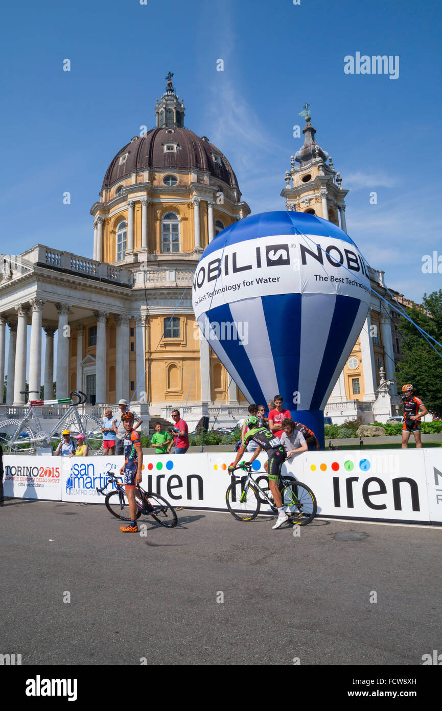 Immagini dalla edizione del ciclismo campionato italiano 2015 Foto Stock