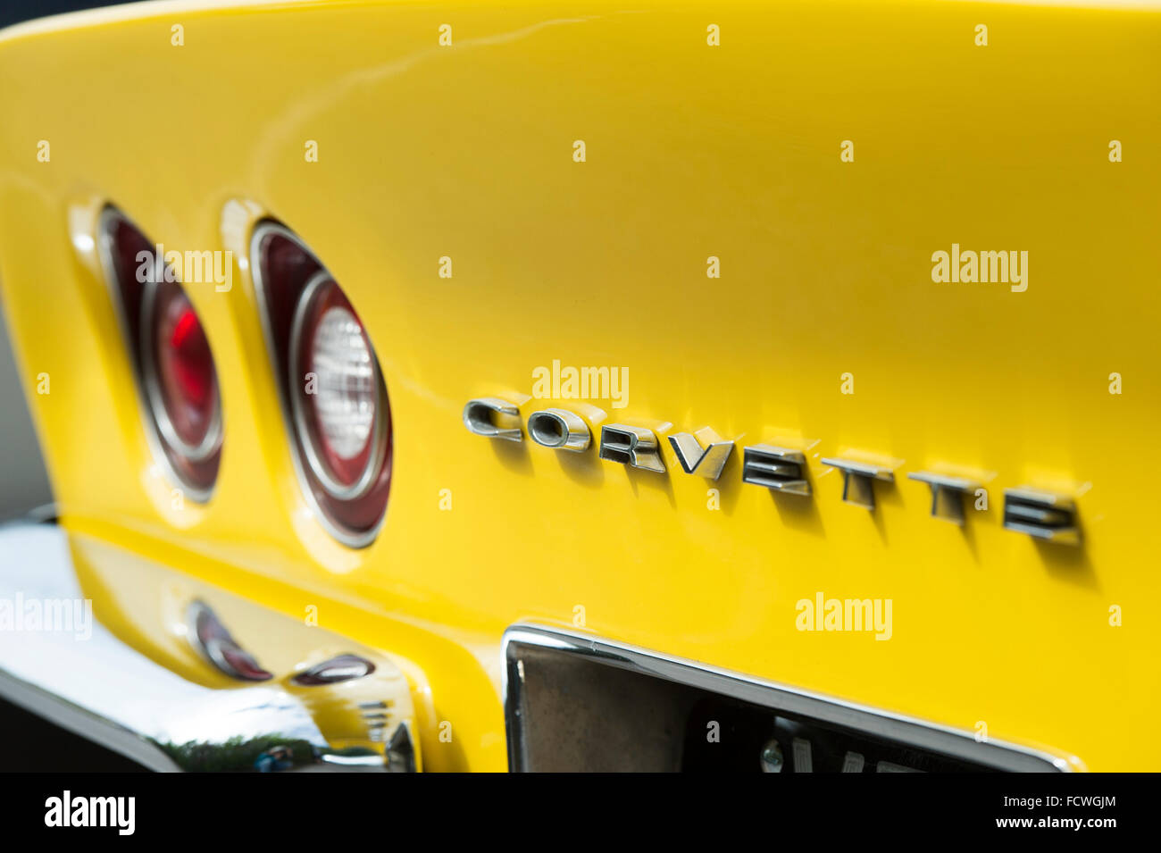 1972 Chevrolet Corvette stingray astratta. Classic American sports car Foto Stock