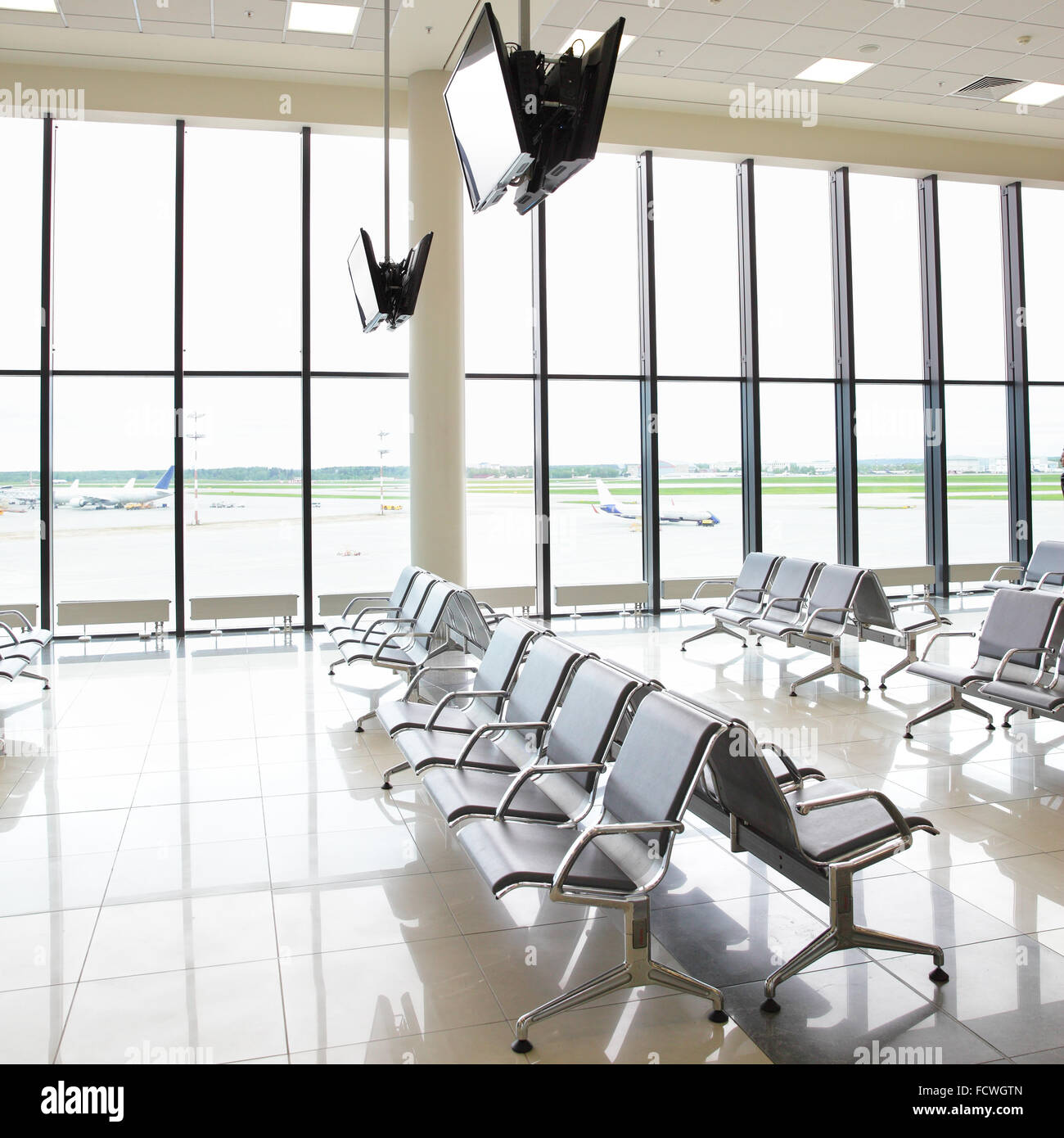 Sala di attesa in aeroporto Foto Stock