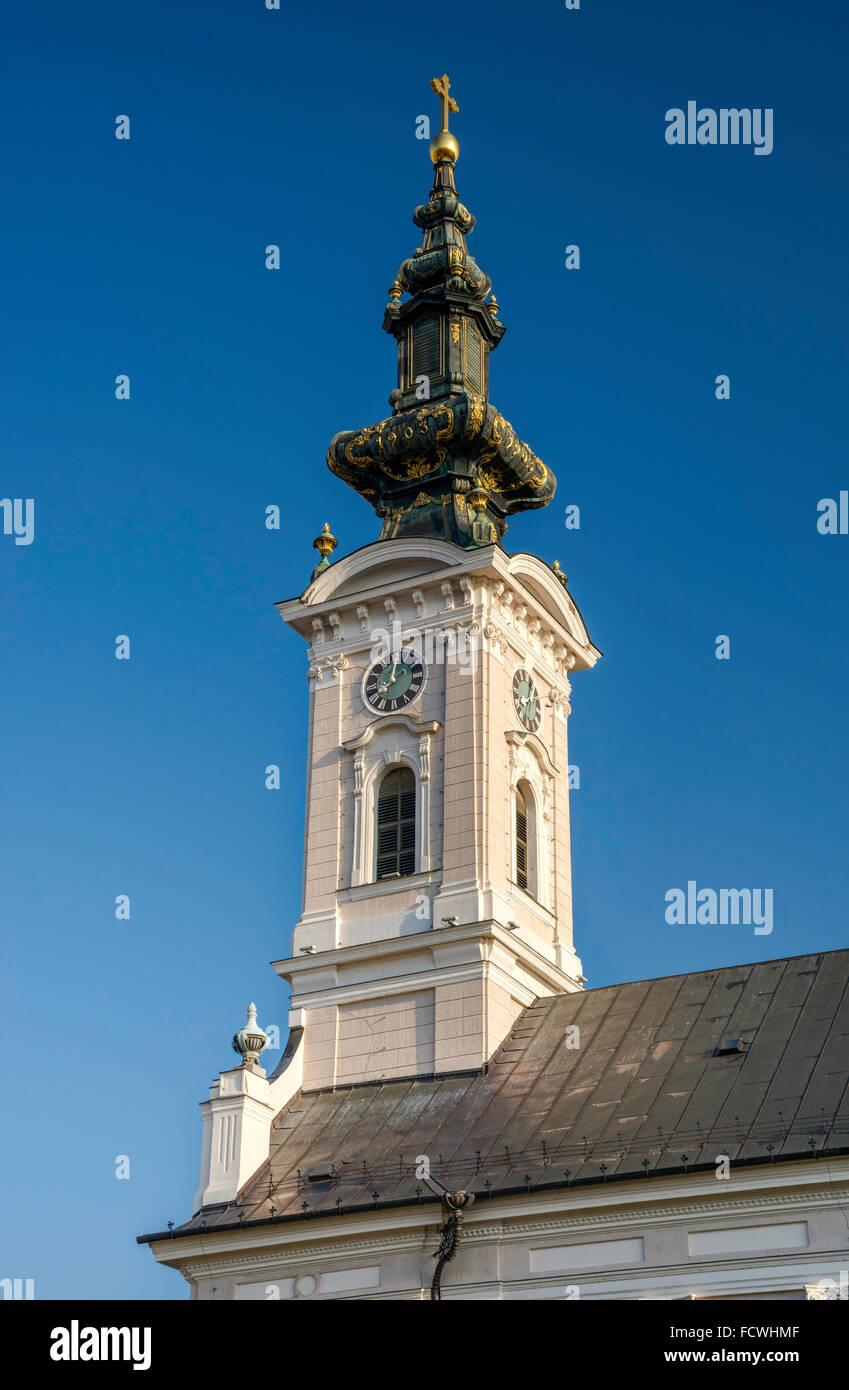 Cattedrale Ortodossa chiesa di St George a Novi Sad, Vojvodina, Serbia Foto Stock