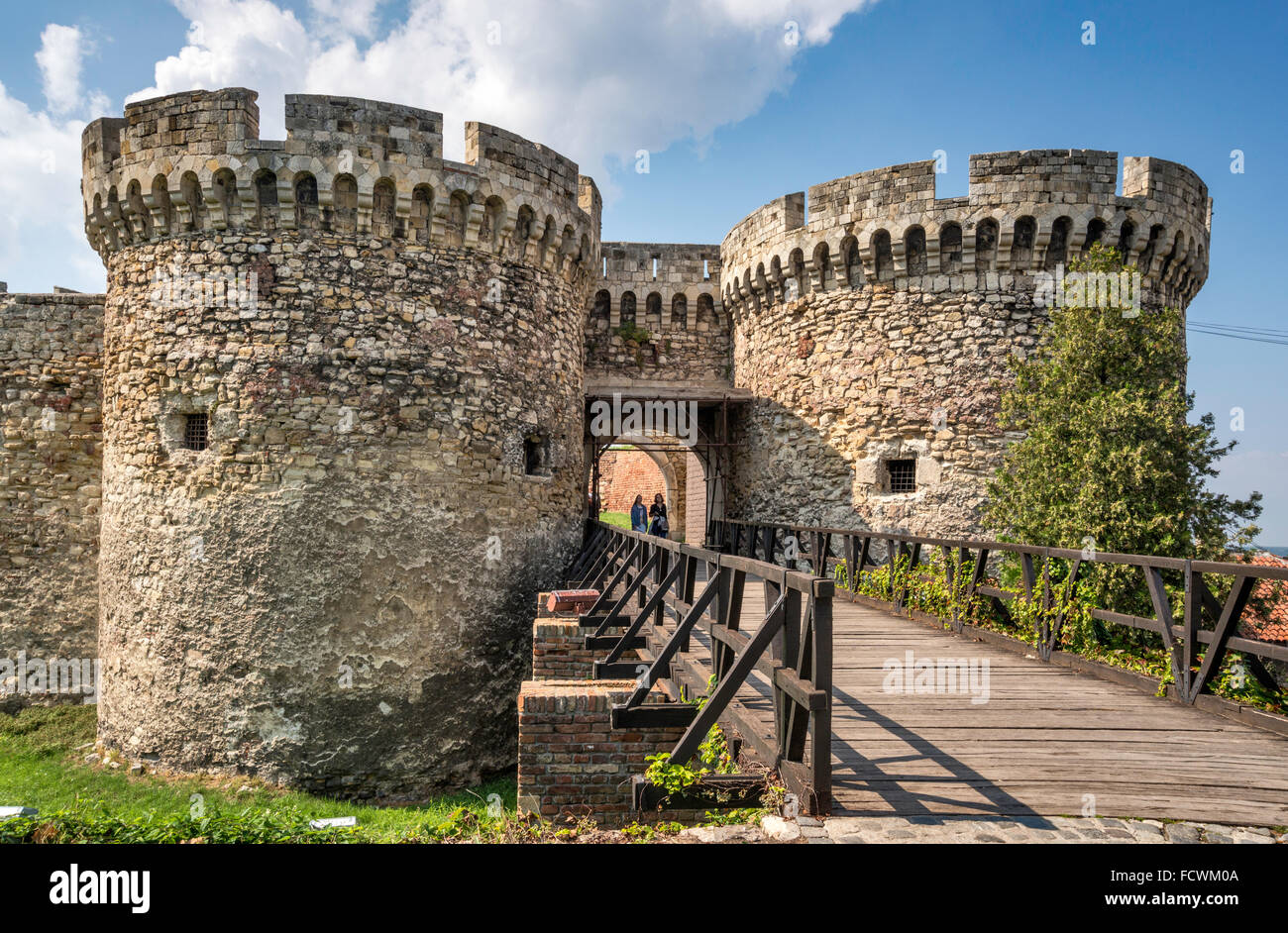 Dungeon Gate (Porta Zindan) a Cittadella Kalemagdan aka Fortezza di Belgrado in Serbia, a Belgrado Foto Stock