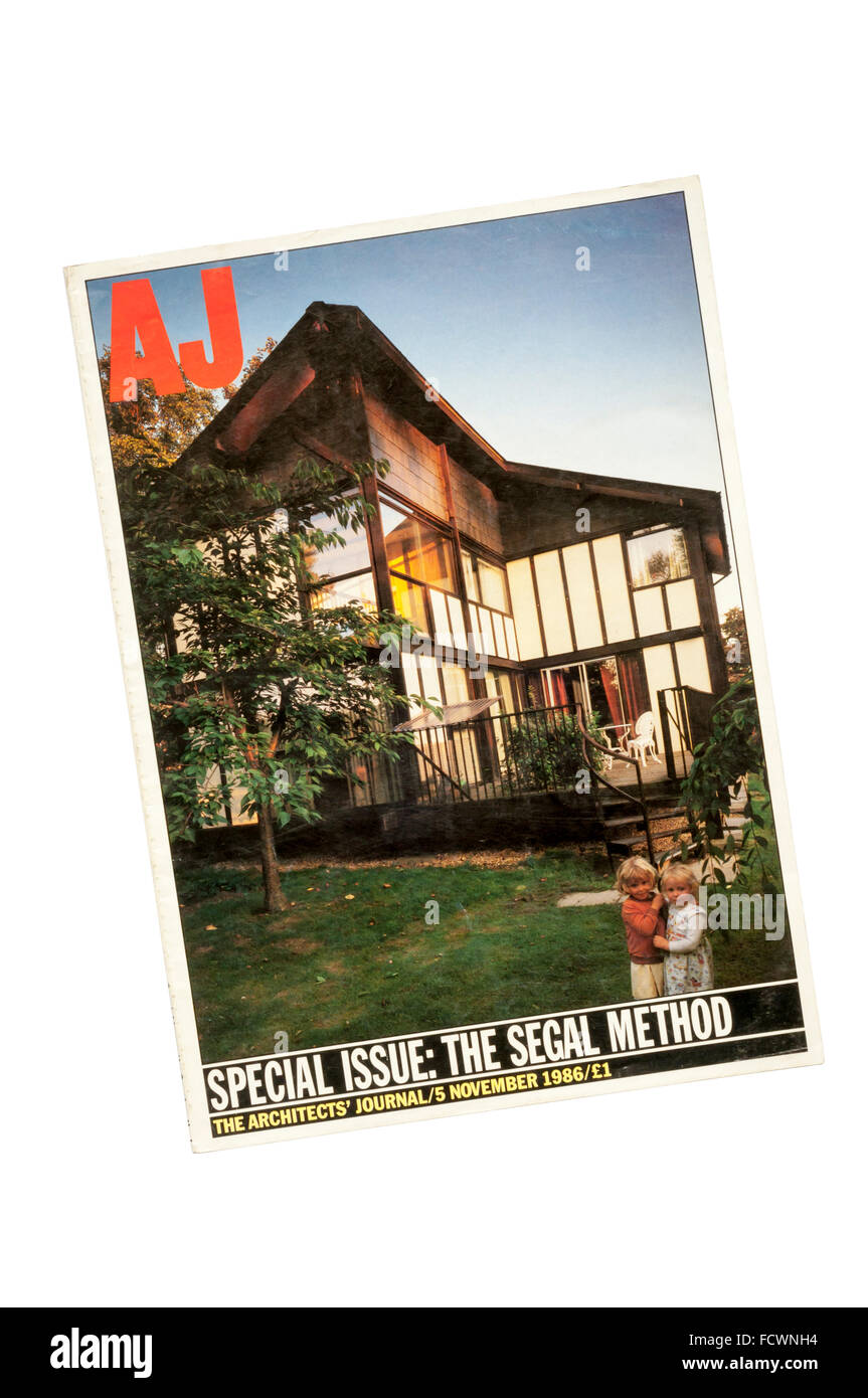 5 novembre 1986 Rilascio di architetti' ufficiale. Coprire mostra self-costruire case da Walter Segal a Sharnbrook. Foto Stock