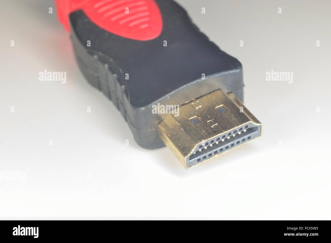 Hdmi di tipo A il connettore con i pin di collegamento TV, monitor, display o il dispositivo audio Foto Stock