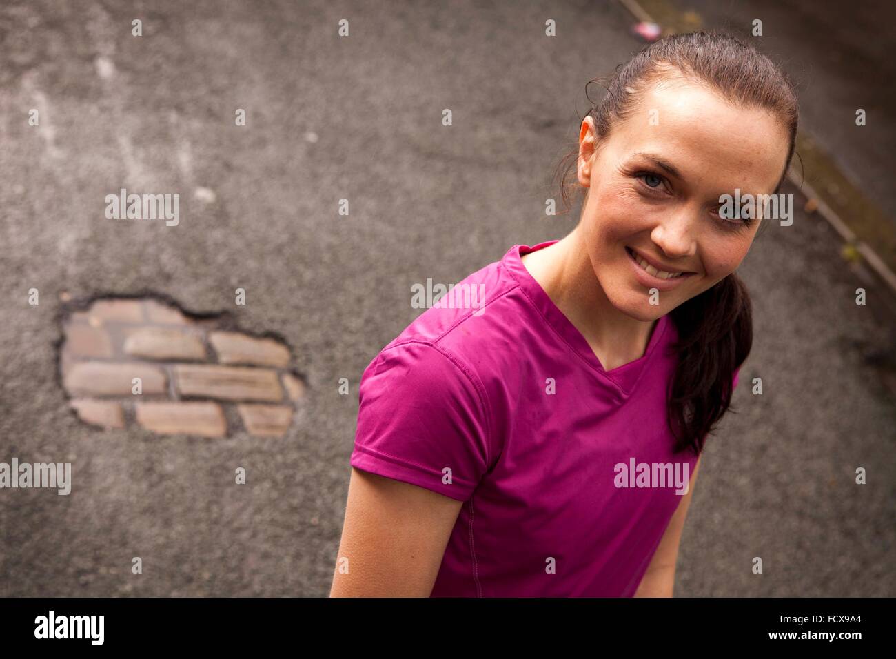 Olimpiadi e campione del mondo via ciclista, Victoria Pendleton Foto Stock