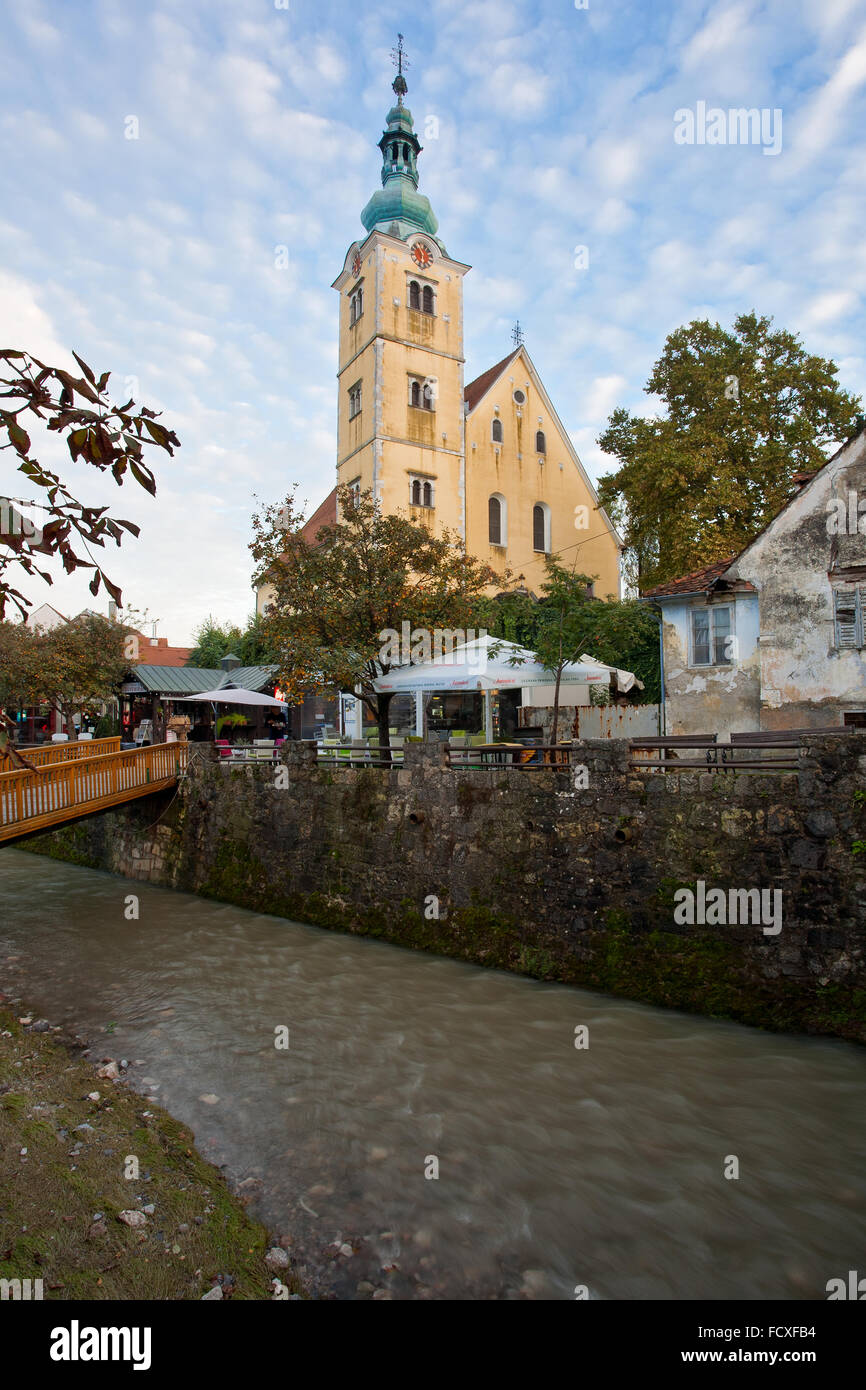 Quella di Sant'Anastasia chiesa di Samobor, Croazia Foto Stock