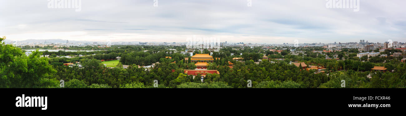 Pechino, Cina - La vista della città di Pechino nelle ore diurne. Foto Stock