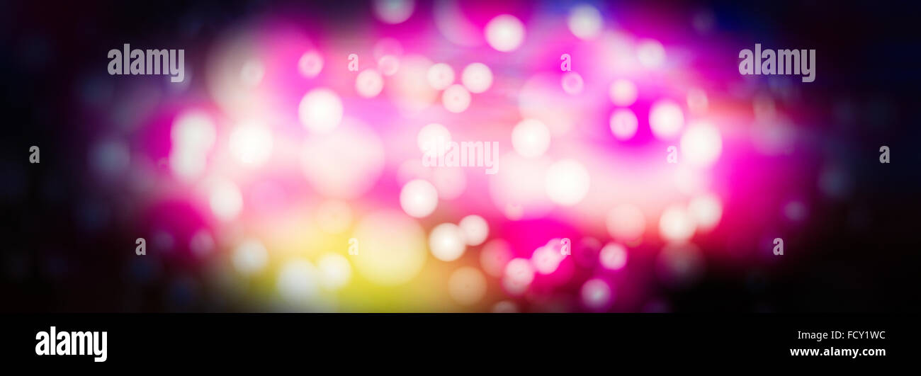 Luminose astratta con sfondo bokeh di fondo Foto Stock