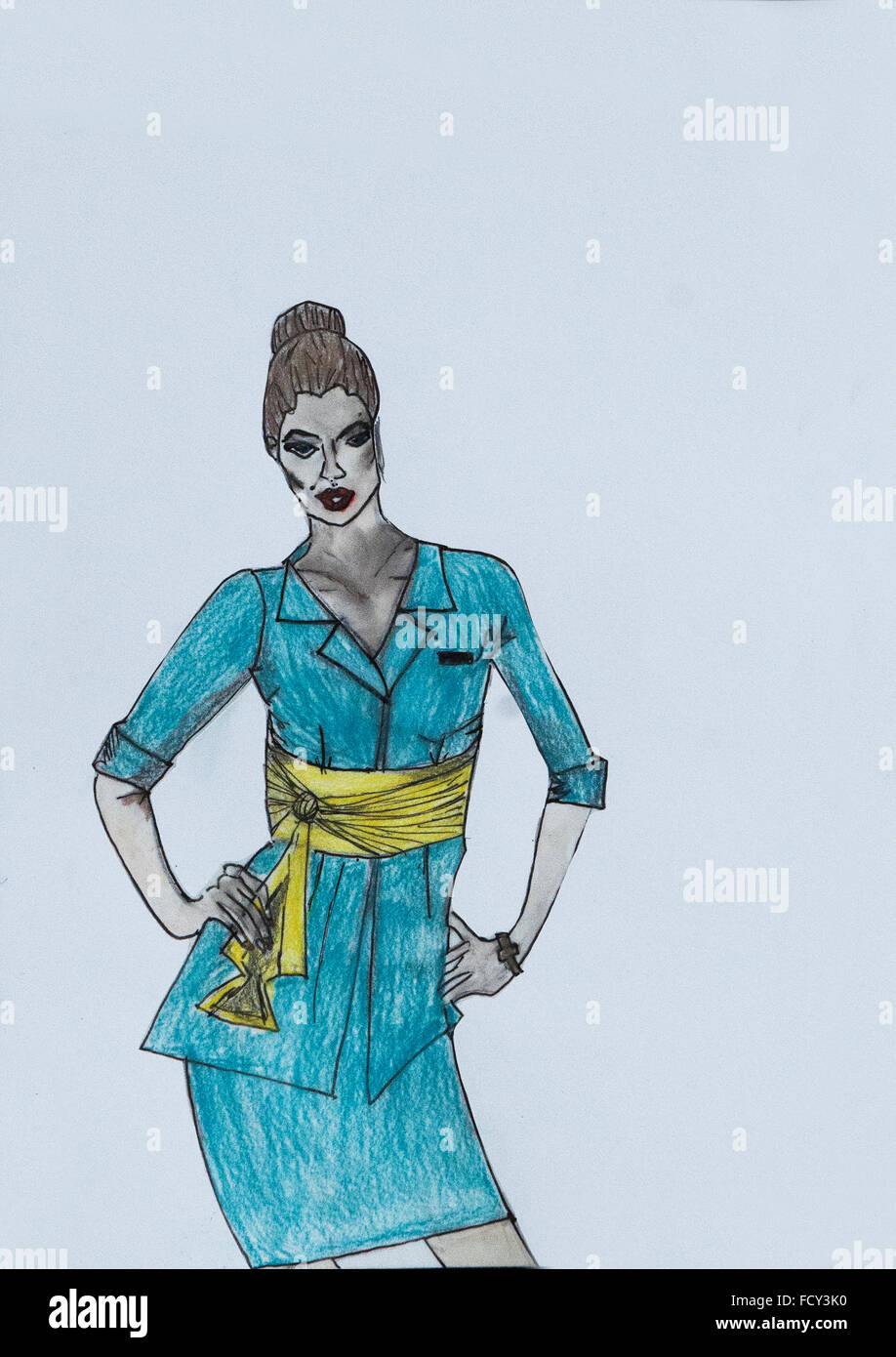 Moda disegnare un abito da donna immagini e fotografie stock ad alta  risoluzione - Alamy