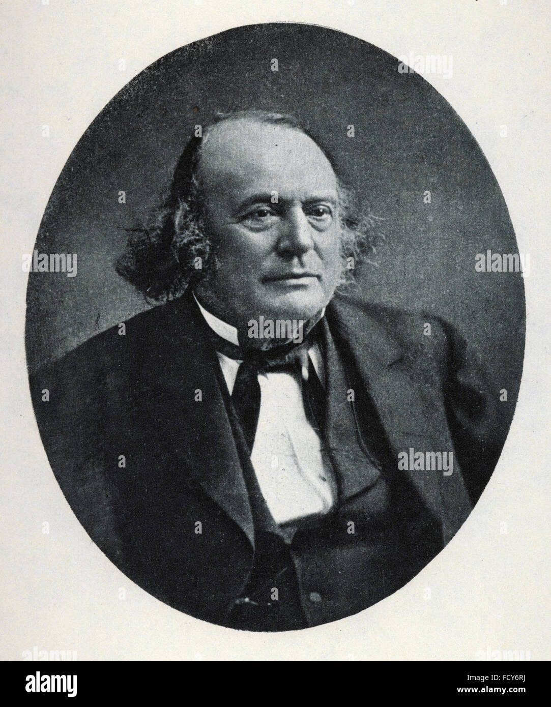 Ritratto di Louis Agassiz 1807 1873 geologo e biologo Foto Stock