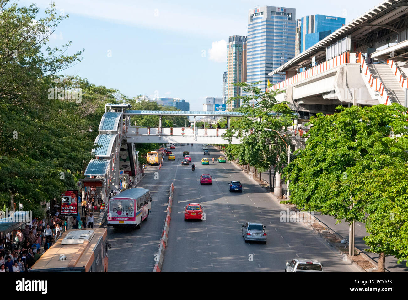 Mochit BTS(luce treno urbano) stazione di Bangkok, Mochit, Bangkok, Thailandia Foto Stock