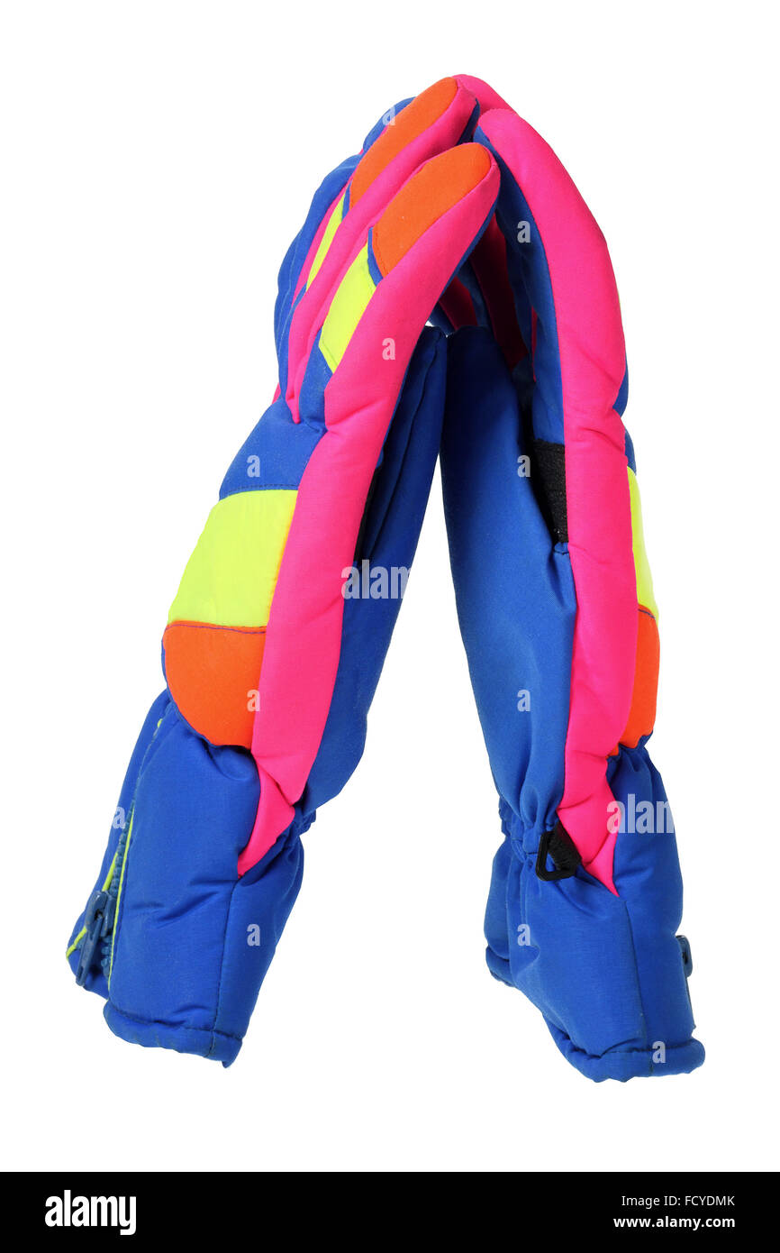 Guanti da sci Foto Stock