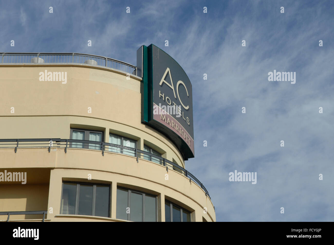 AC Hotel Malaga Palacio Marriott hotel 5 stelle nel centro di Malaga in Spagna. Foto Stock