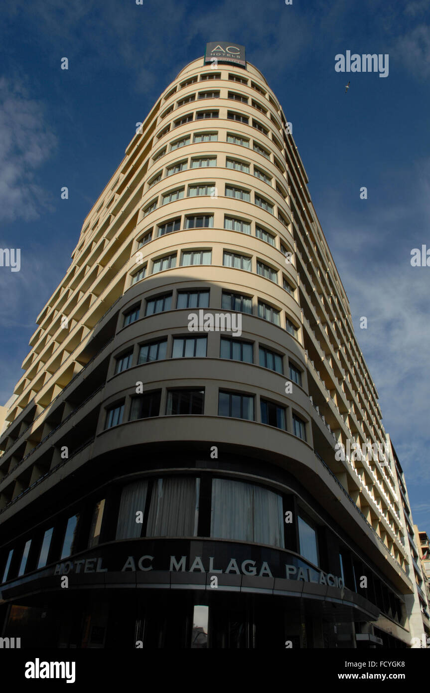 AC Hotel Malaga Palacio Marriott hotel 5 stelle nel centro di Malaga in Spagna. Foto Stock