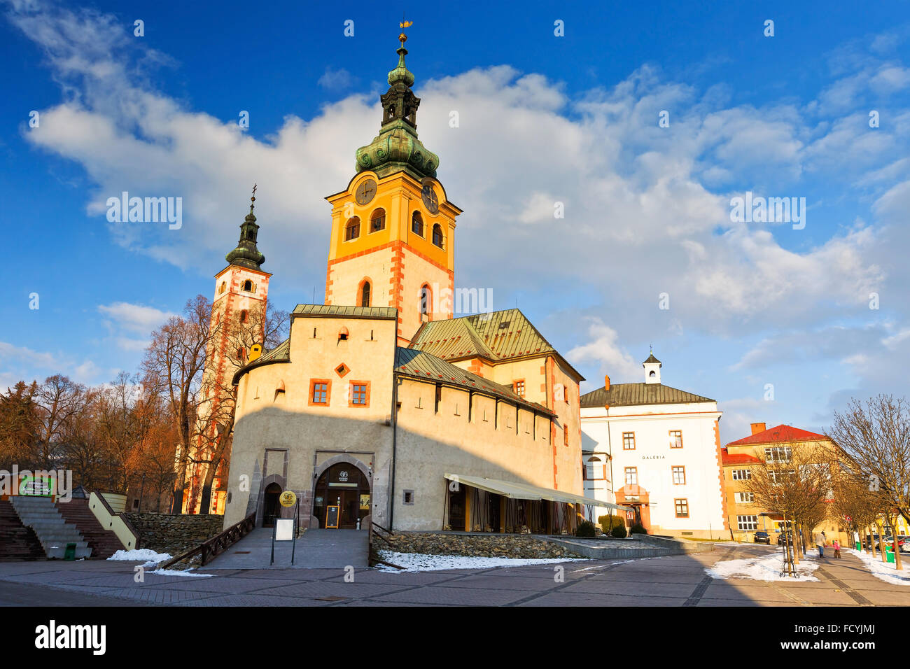 Barbican, nella città vecchia di Banska Bystrica, Slovacchia centrale. Foto Stock