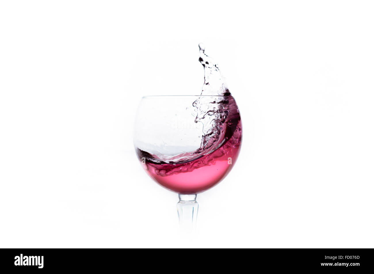 Bicchieri di vino, alta velocità di fuliggine di flash Foto Stock