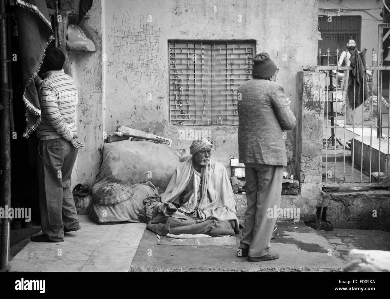 Locali a Rajasthan, India Foto Stock