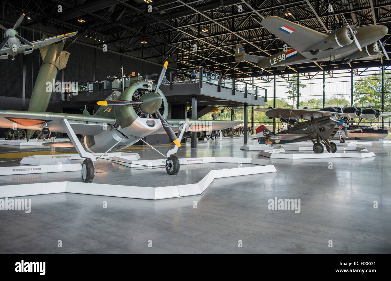 Aeromobile in esposizione presso il National Military Museum in Soesterberg, Paesi Bassi Foto Stock