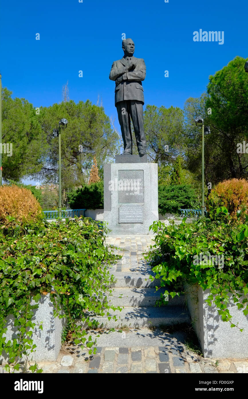 Statua Lazaro Cardenas Parque Norte Madrid Spagna ES Foto Stock